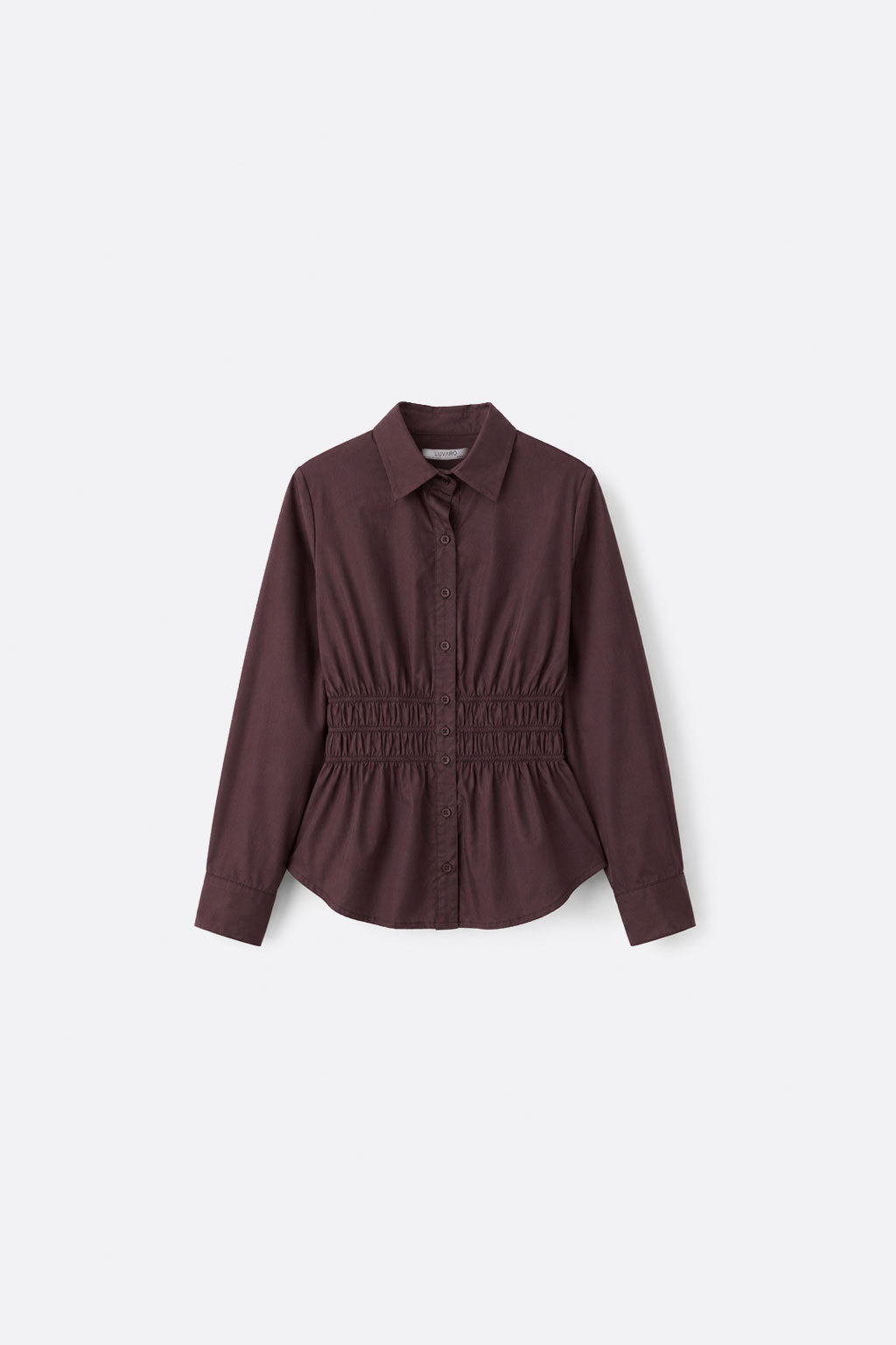 Blusa Clásica Cinturón - Marrón