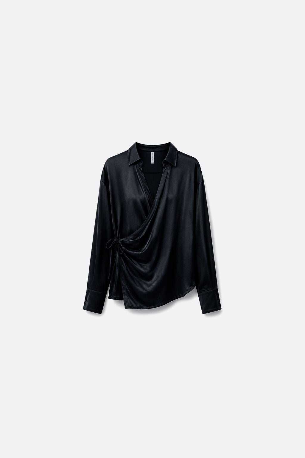 Top Drapeado Lateral - Negro