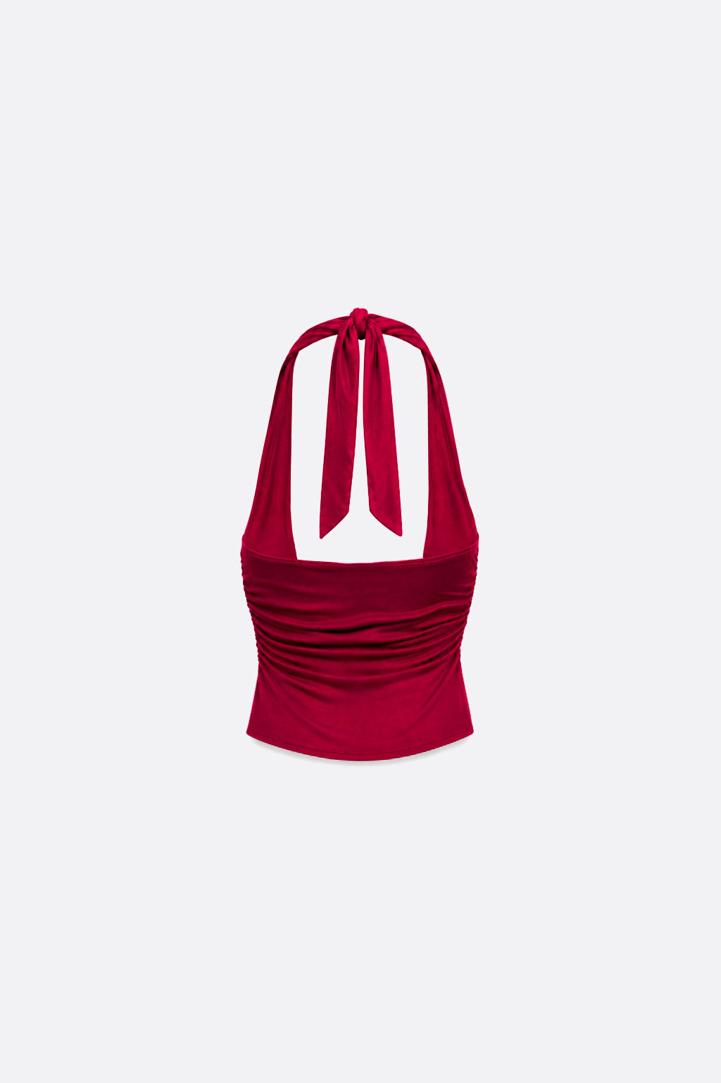 Top Halter Luxe - Guinda