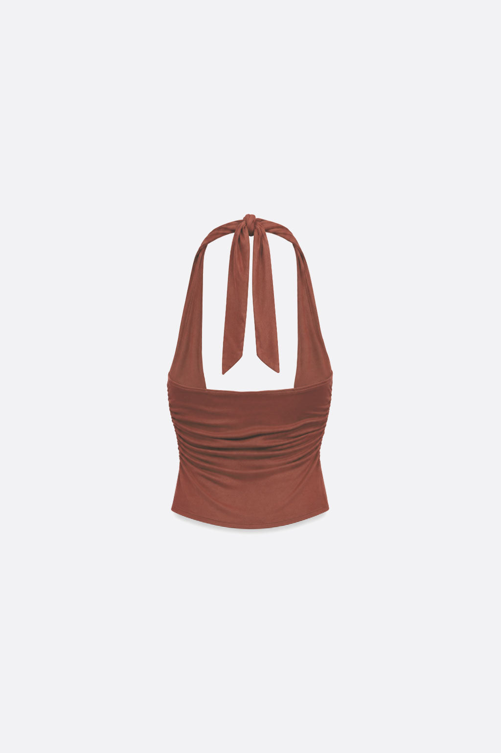 Top Halter Luxe - Marrón