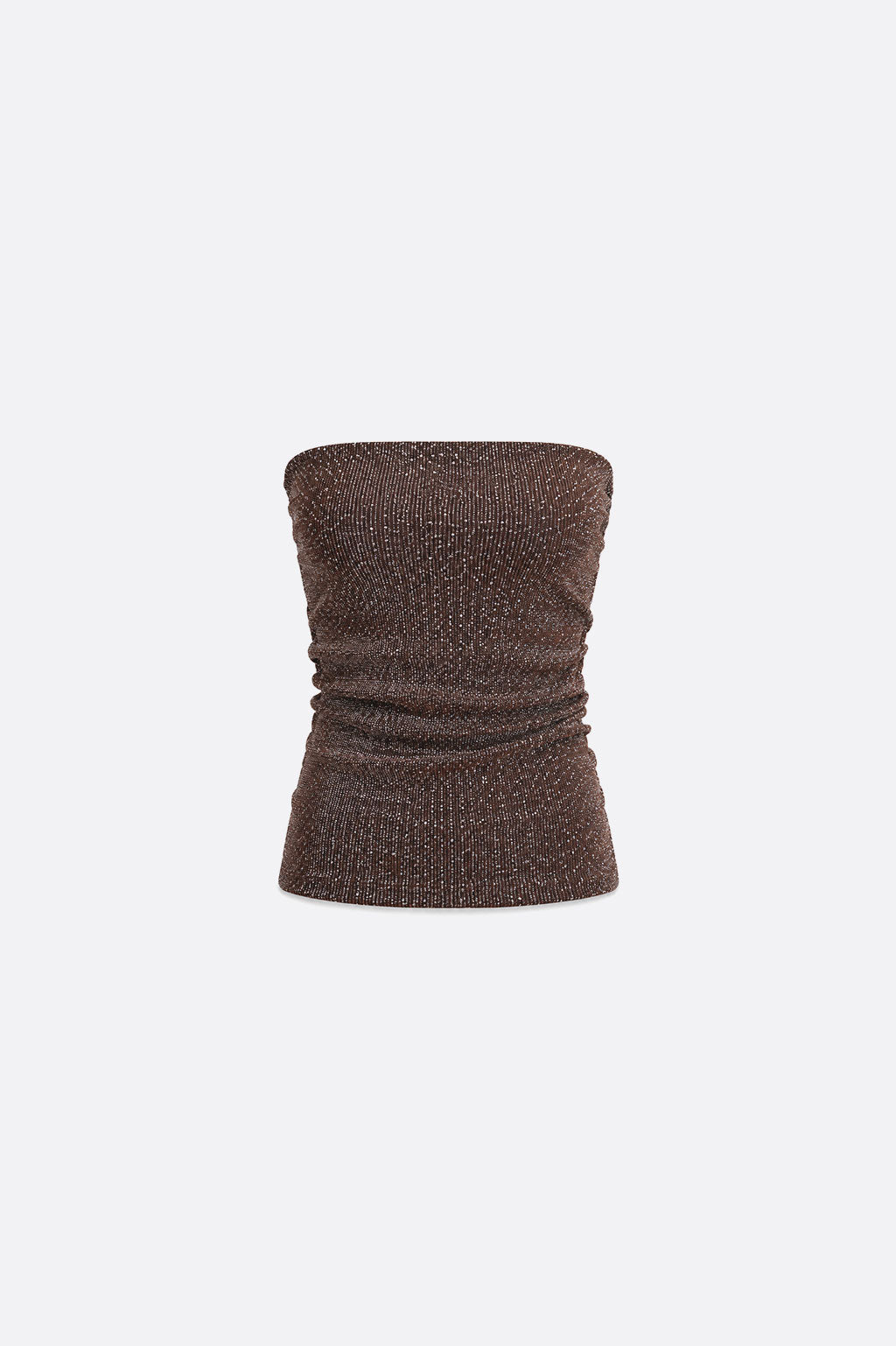 Top Strapless Brillo - Lacre