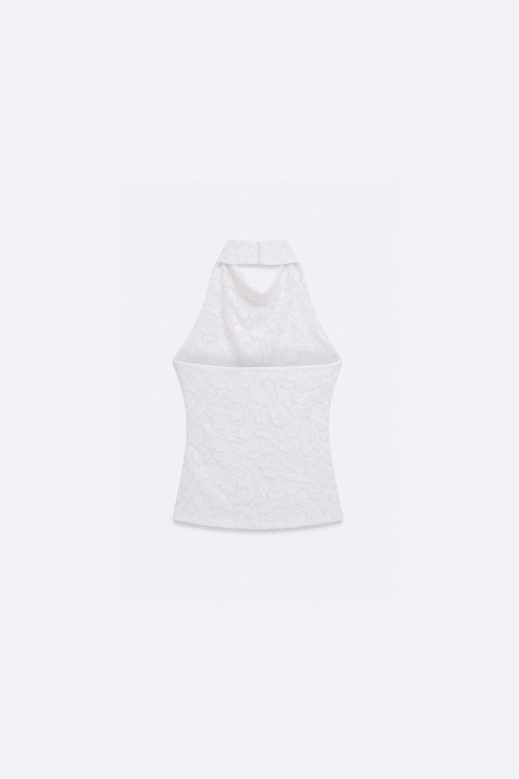 Top Halter Drapeado Textura - Perla