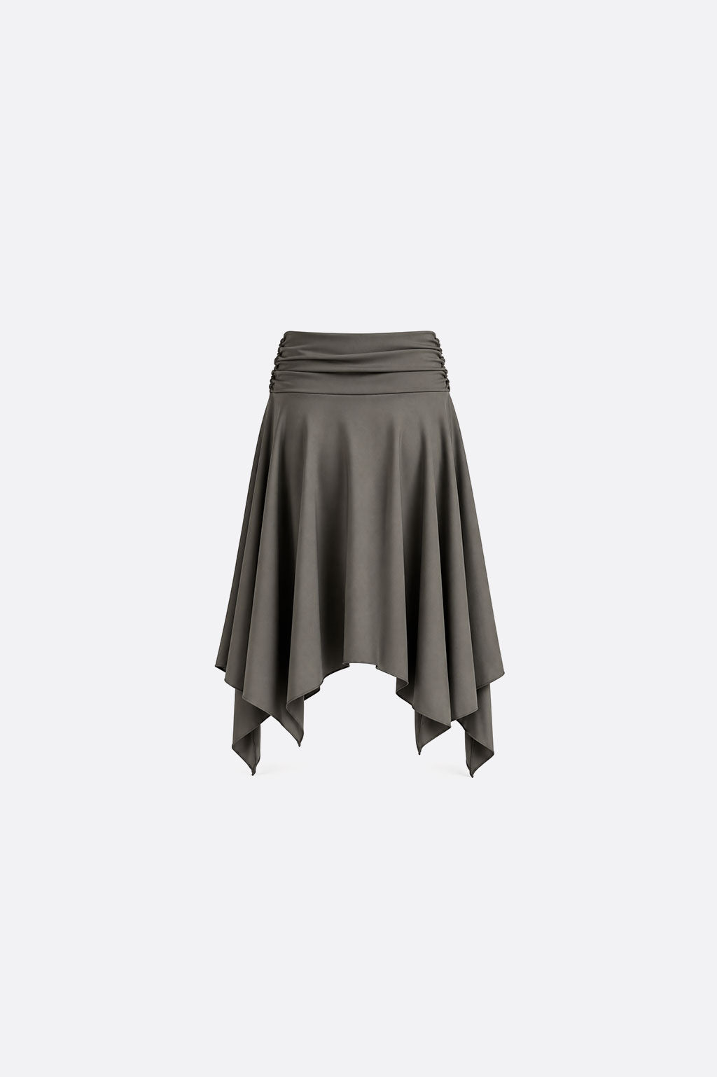 Falda Midi Irregular - Verde Musgo