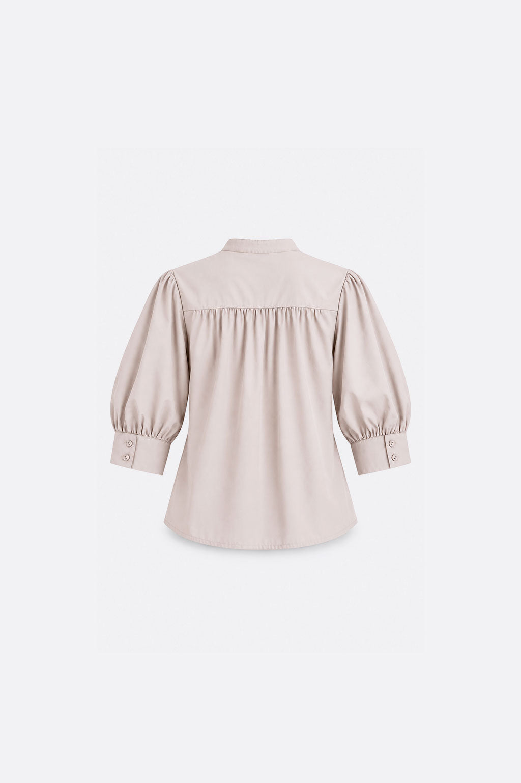 Blusa Manga Abullonada - Beige