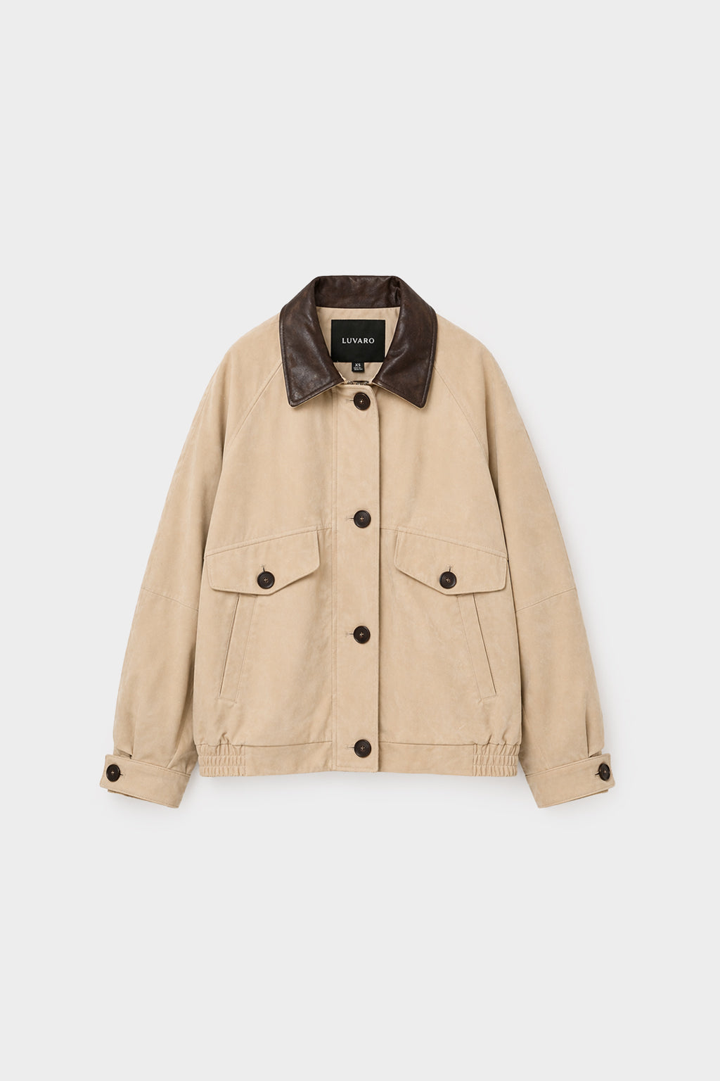 Casaca Cuello Contraste - Beige