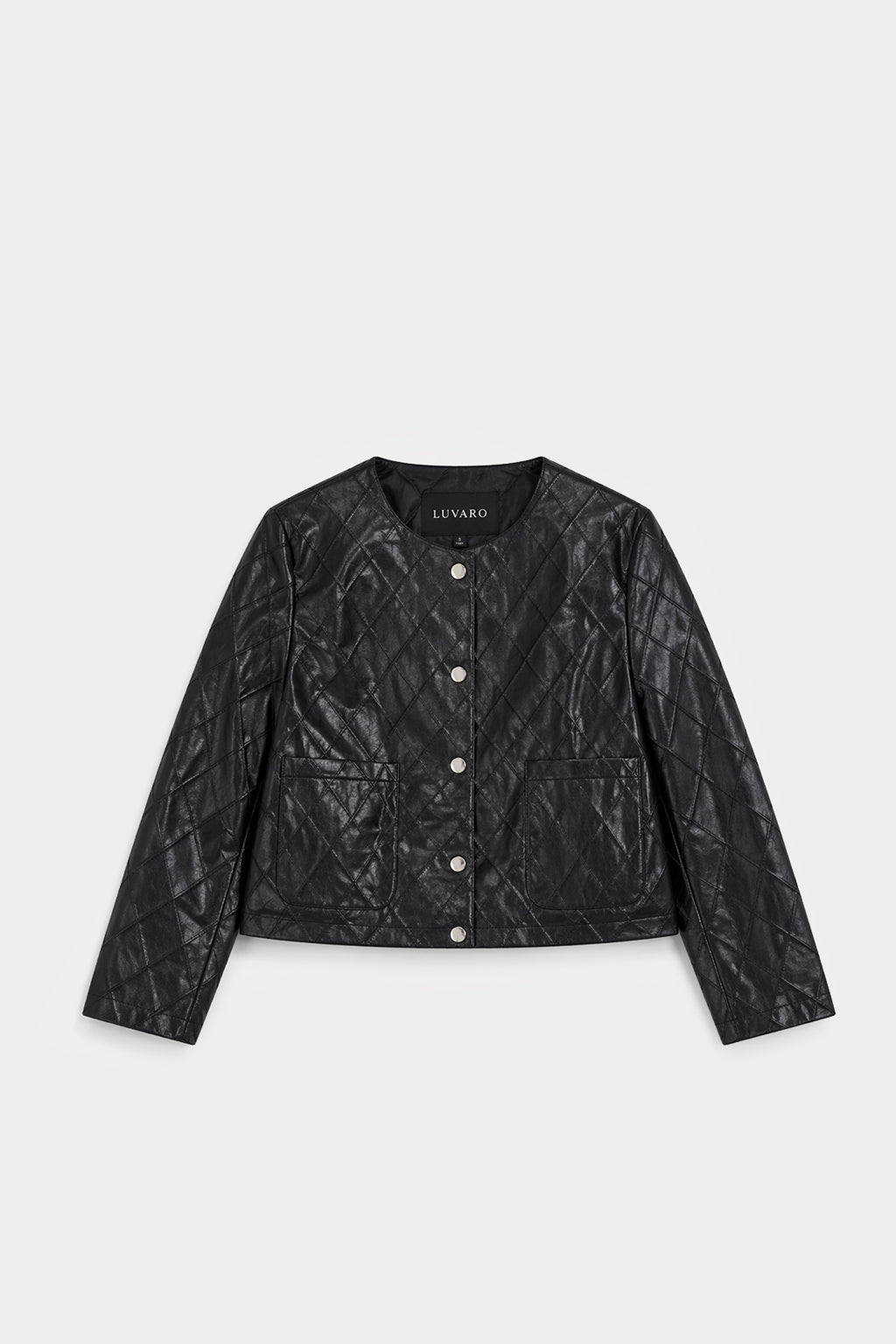 Casaca Slim Leather - Negro