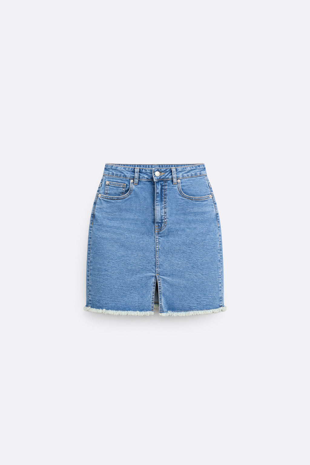 Falda Denim Midi - Bleach