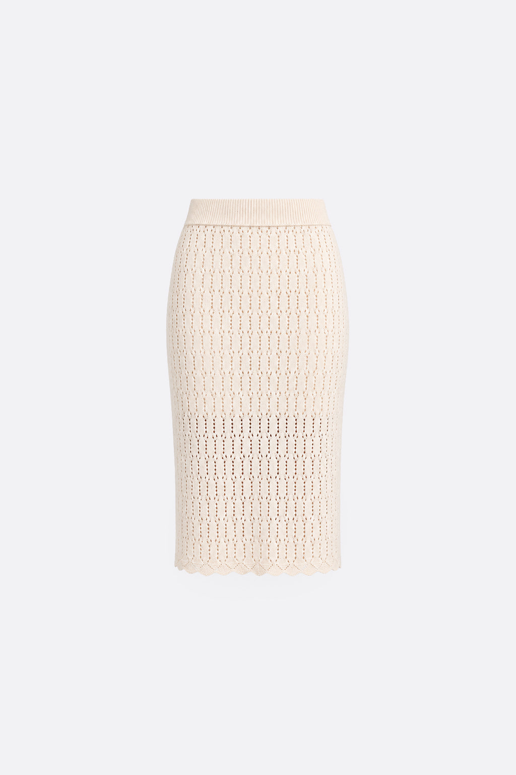 Falda Midi a Line - Beige