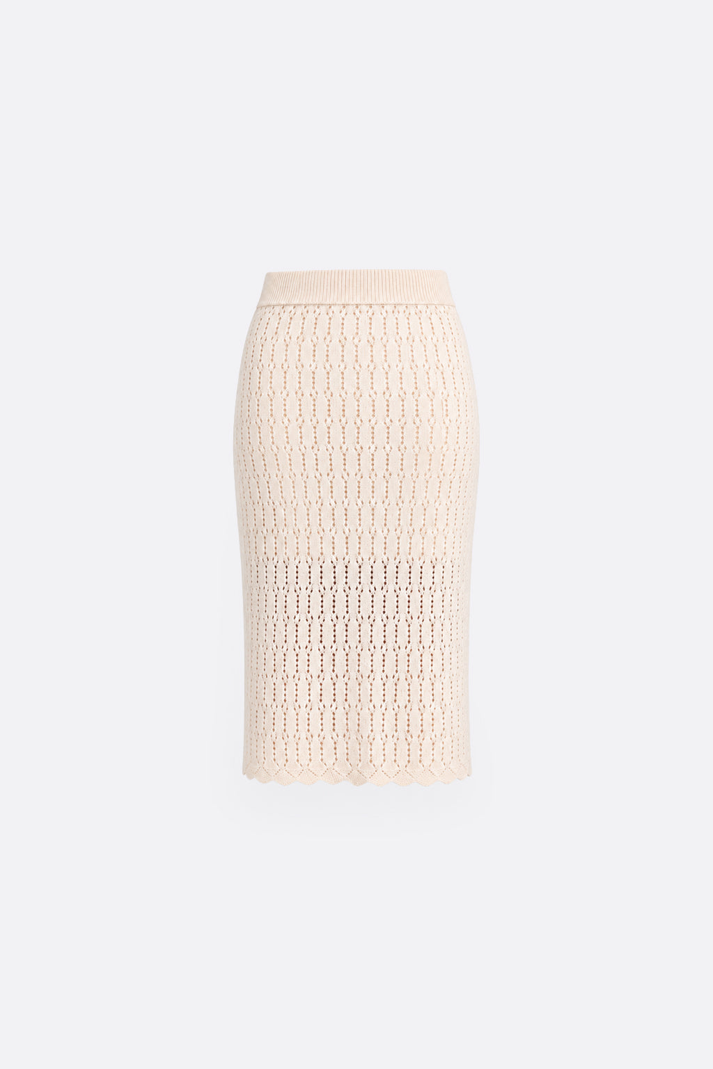 Falda Midi a Line - Beige