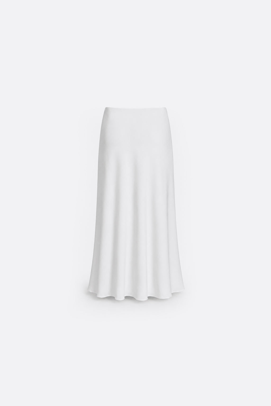 Falda Midi Satinada - Perla