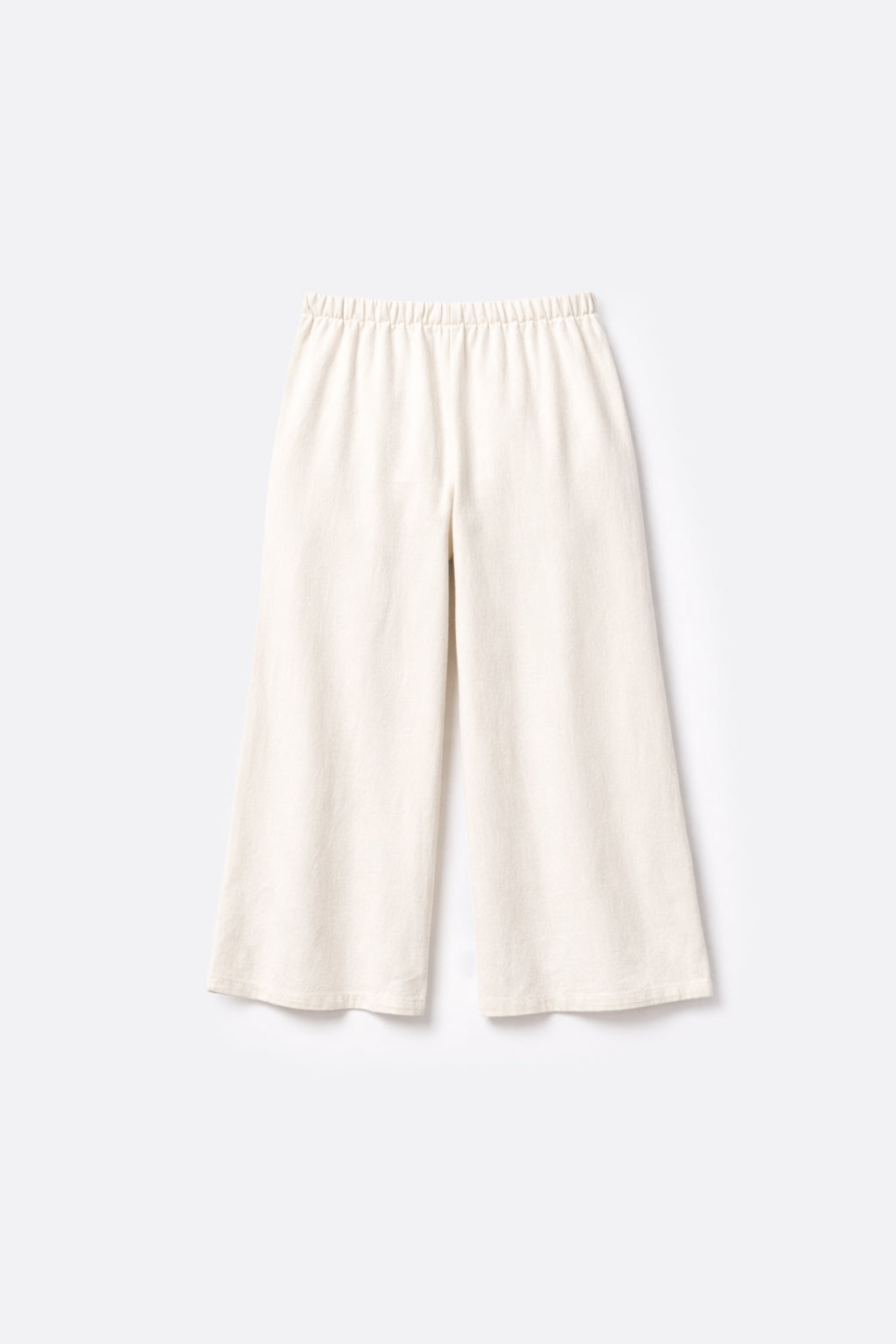 Pantalón Lino Bordado - Blanco