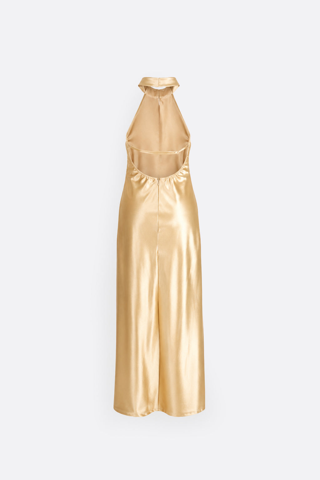 Maxi Vestido Halter - Beige