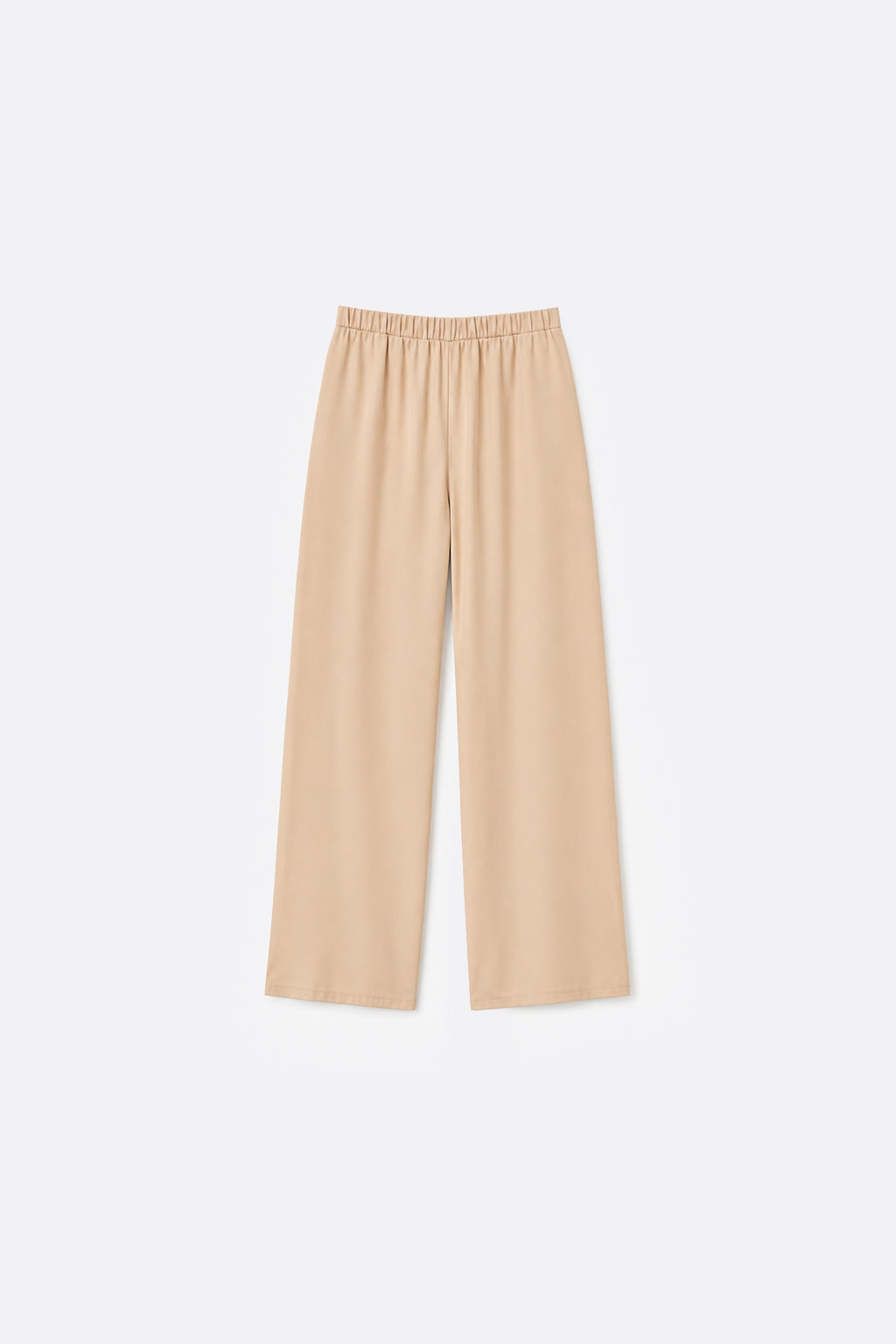 Pantalón Holgado Satín - Beige