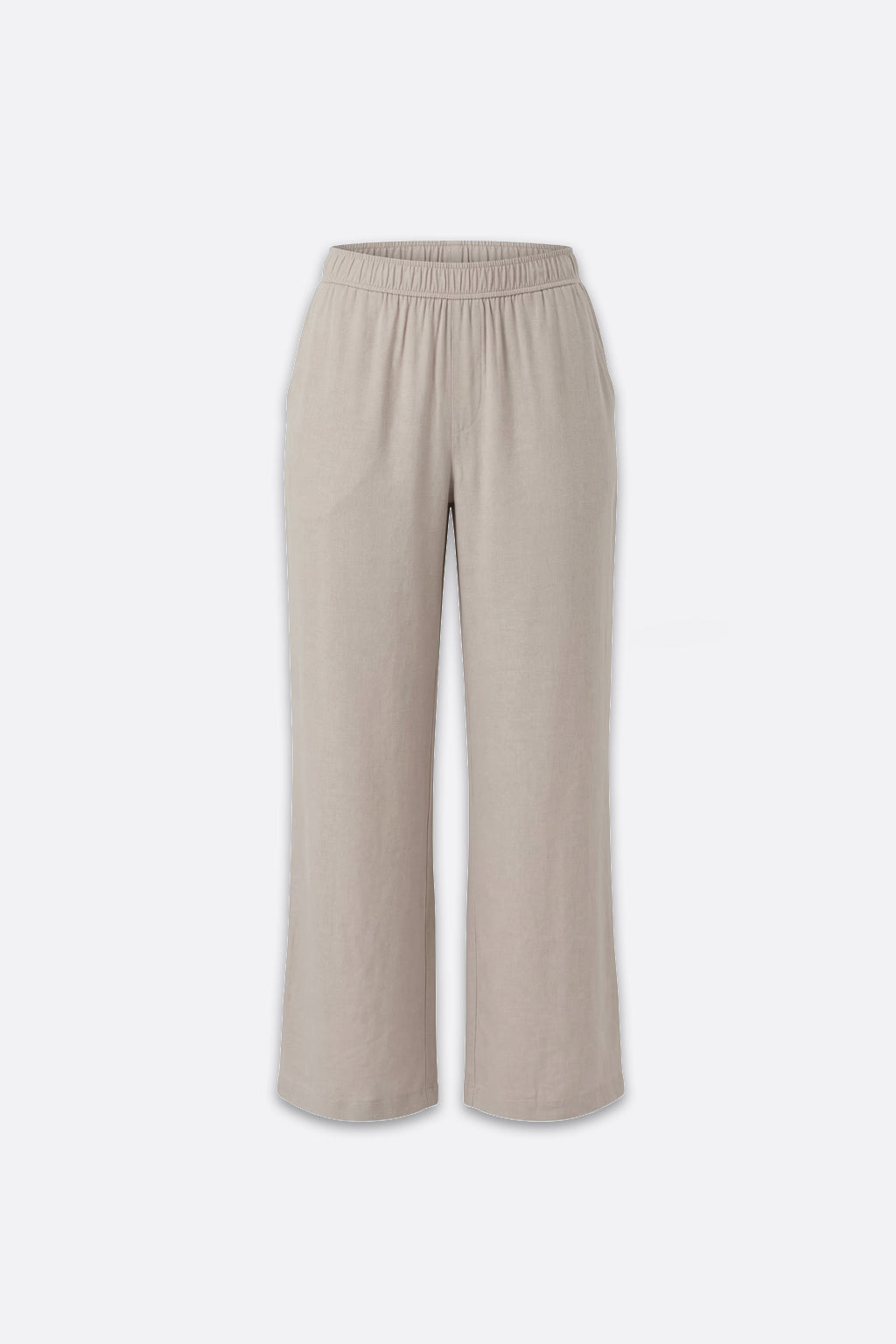 Pantalón Recto Básico - Beige