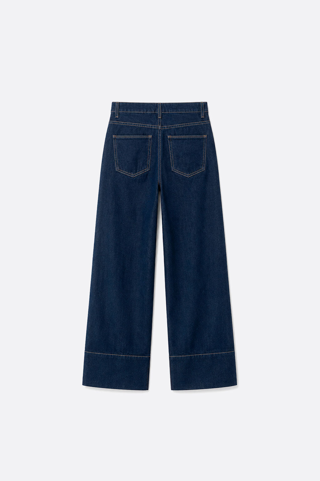 Pantalón Denim Wide Leg - Azul Índigo