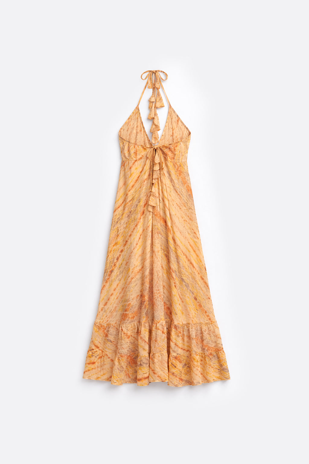 Vestido Bohemio Estampado  - Amarillo