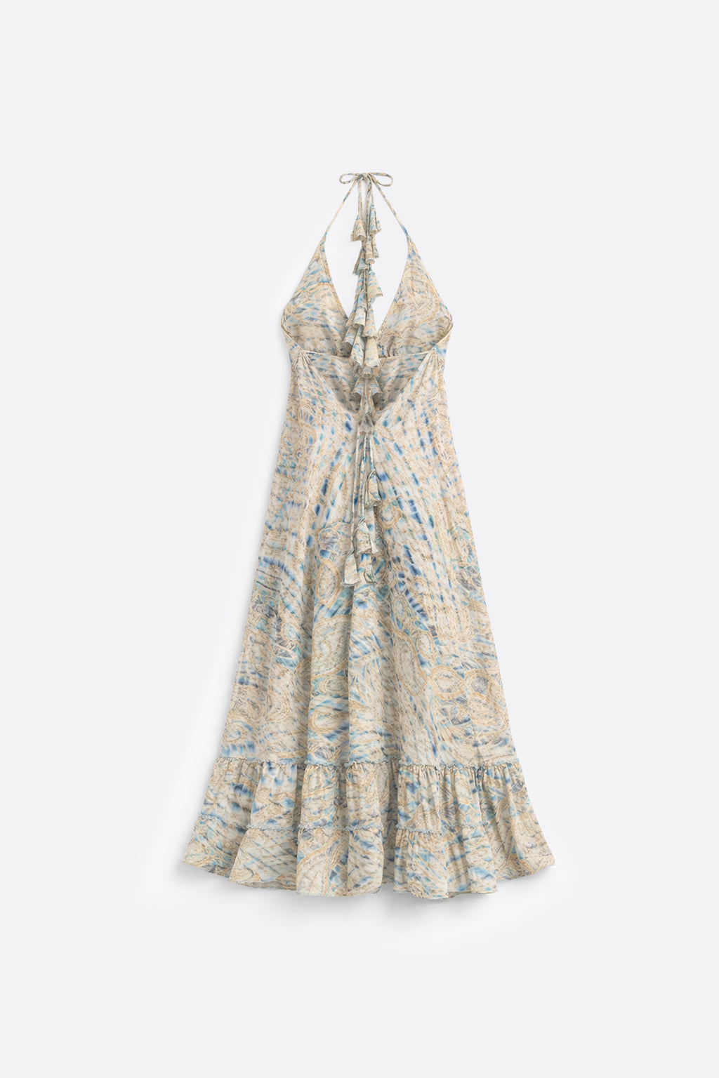 Vestido Bohemio Estampado - Azul