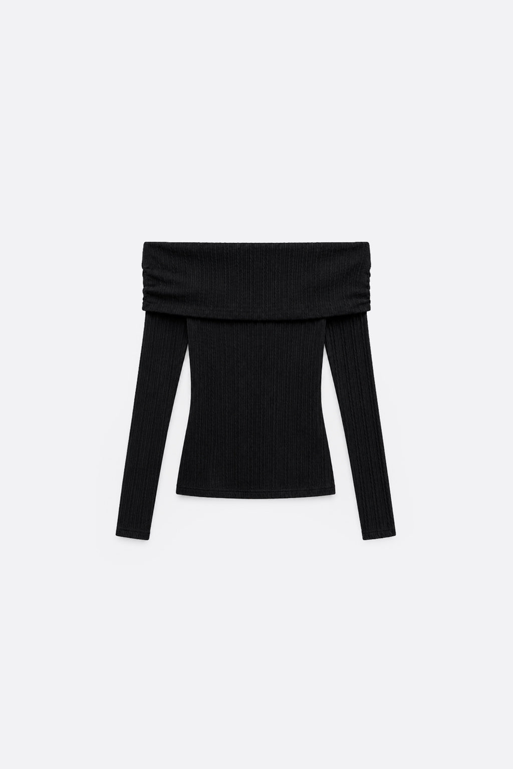 Sweater Off Shoulder - Negro