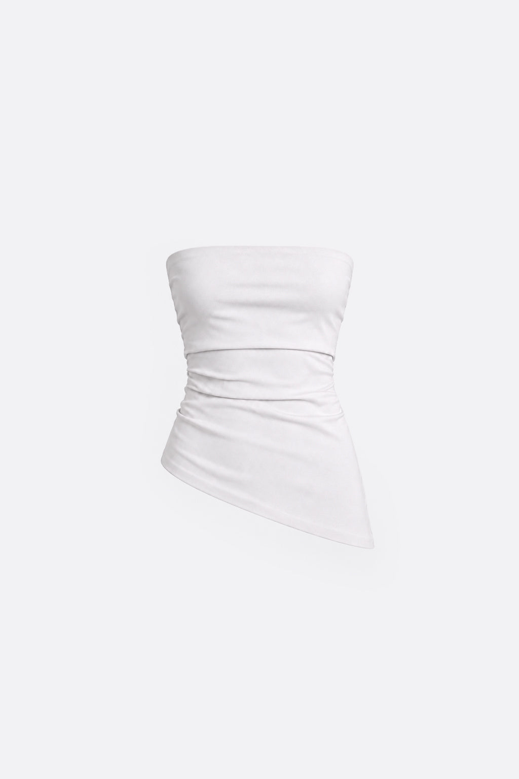 Top Strapless Pliegues - Perla