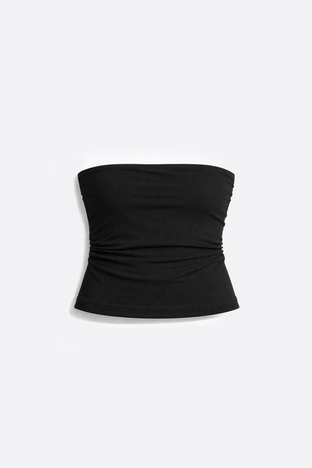 Top Strapless Drapeado - Negro
