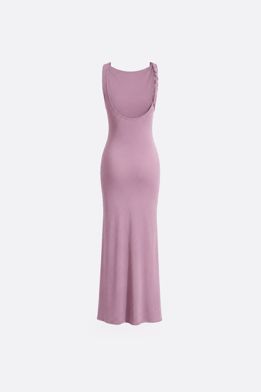 Vestido Asimétrico Twist - Berenjena