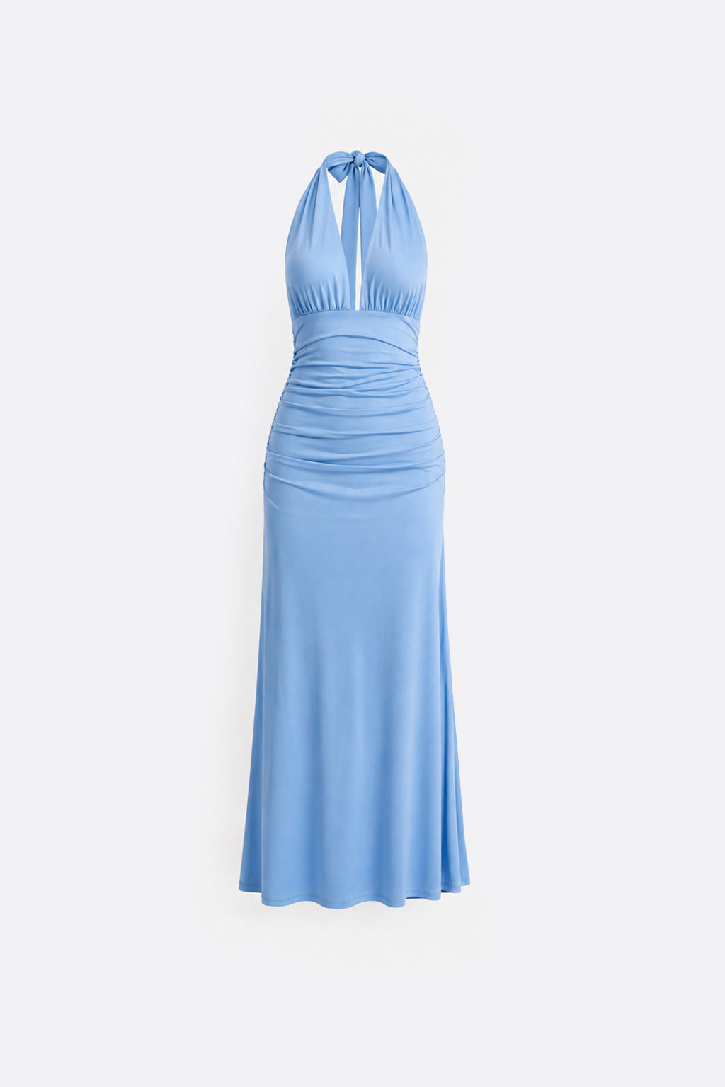 Vestido Halter Ribbon - Acero
