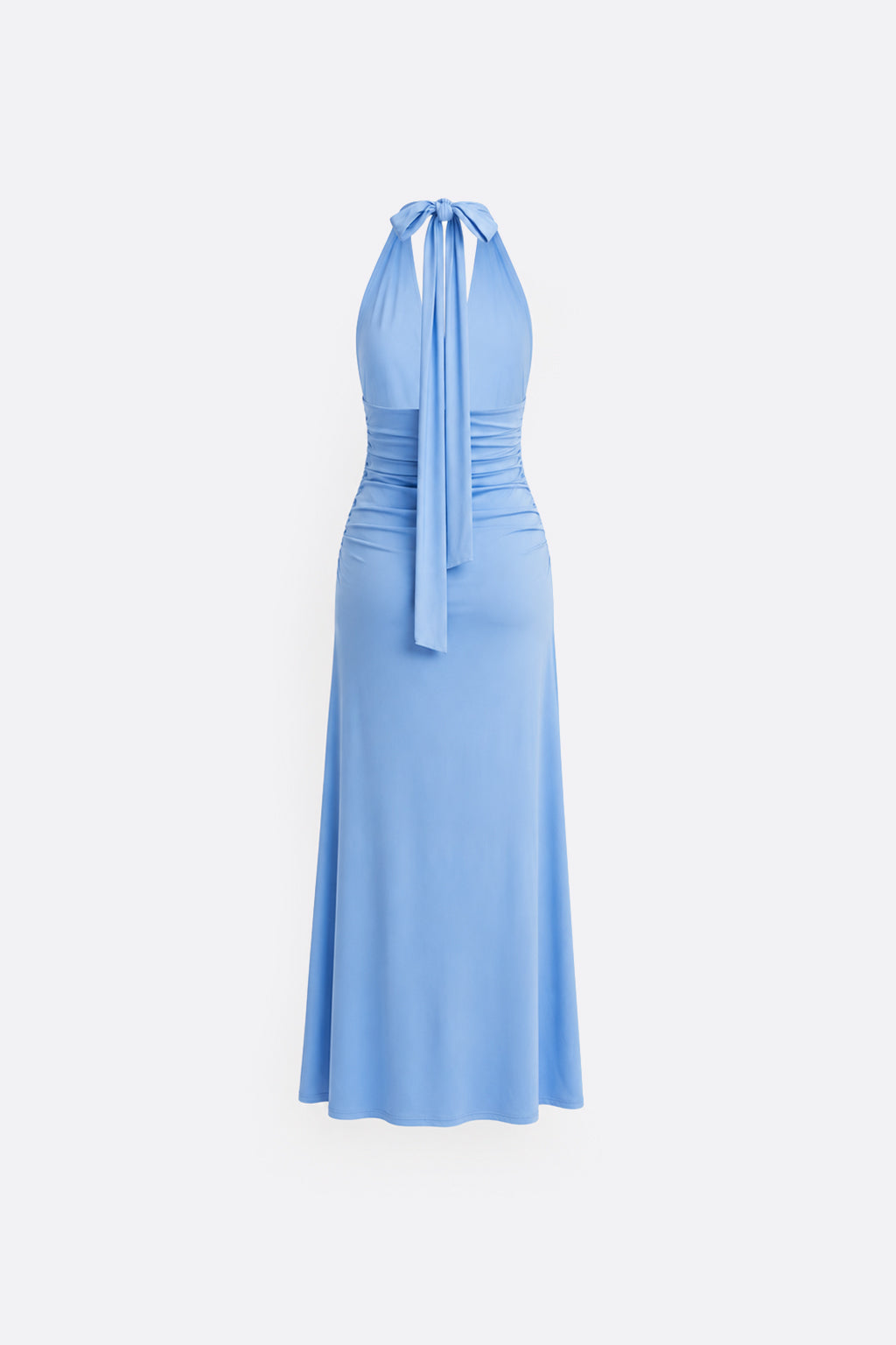 Vestido Halter Ribbon - Acero