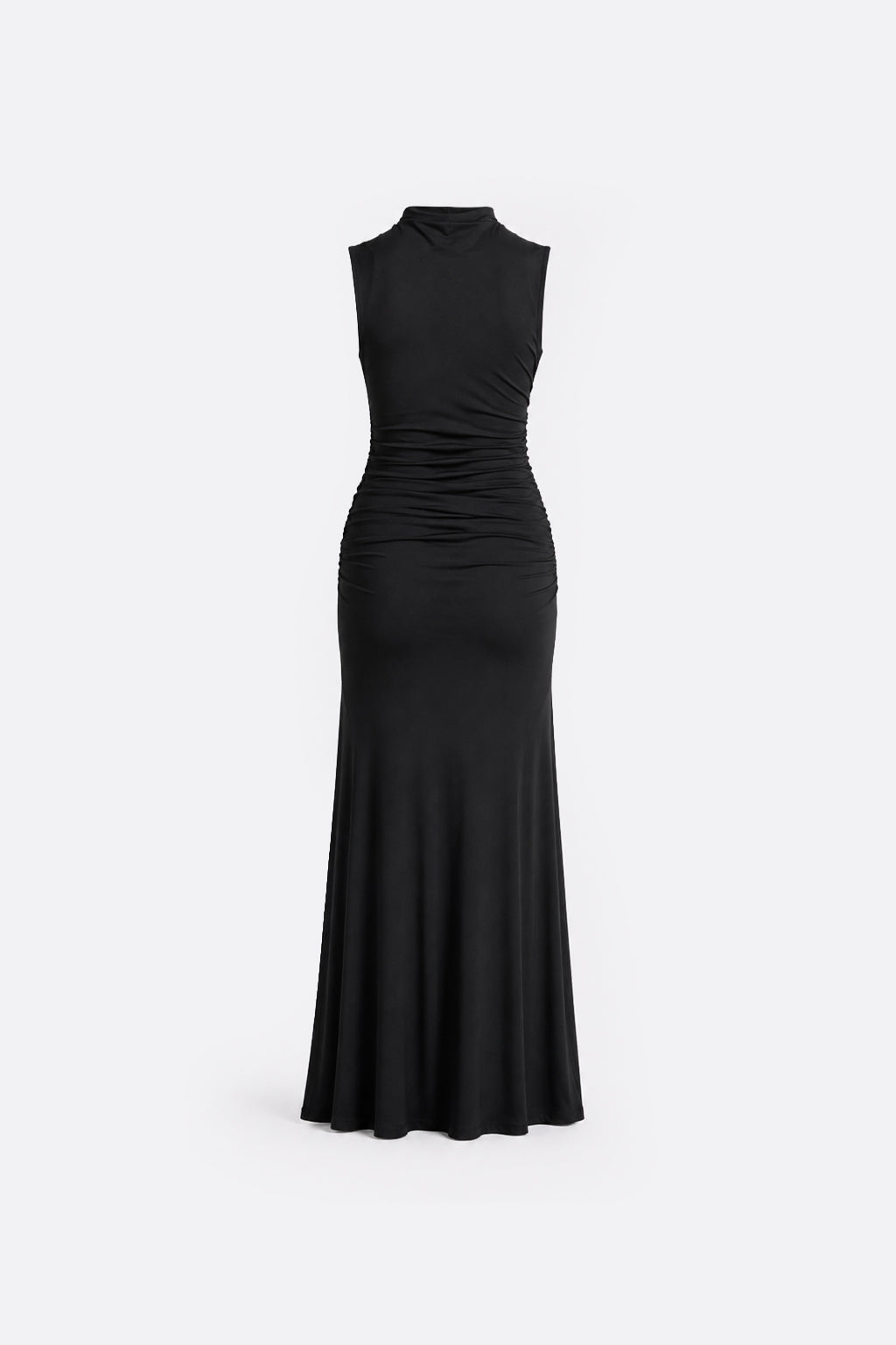 Vestido Largo Manga Cero - Negro