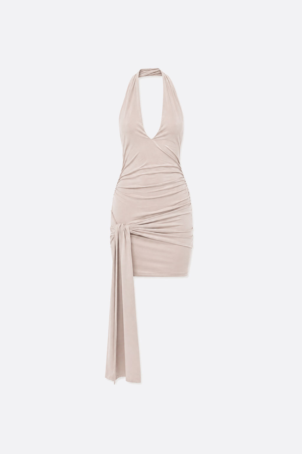 Vestido Corto Lazo - Beige
