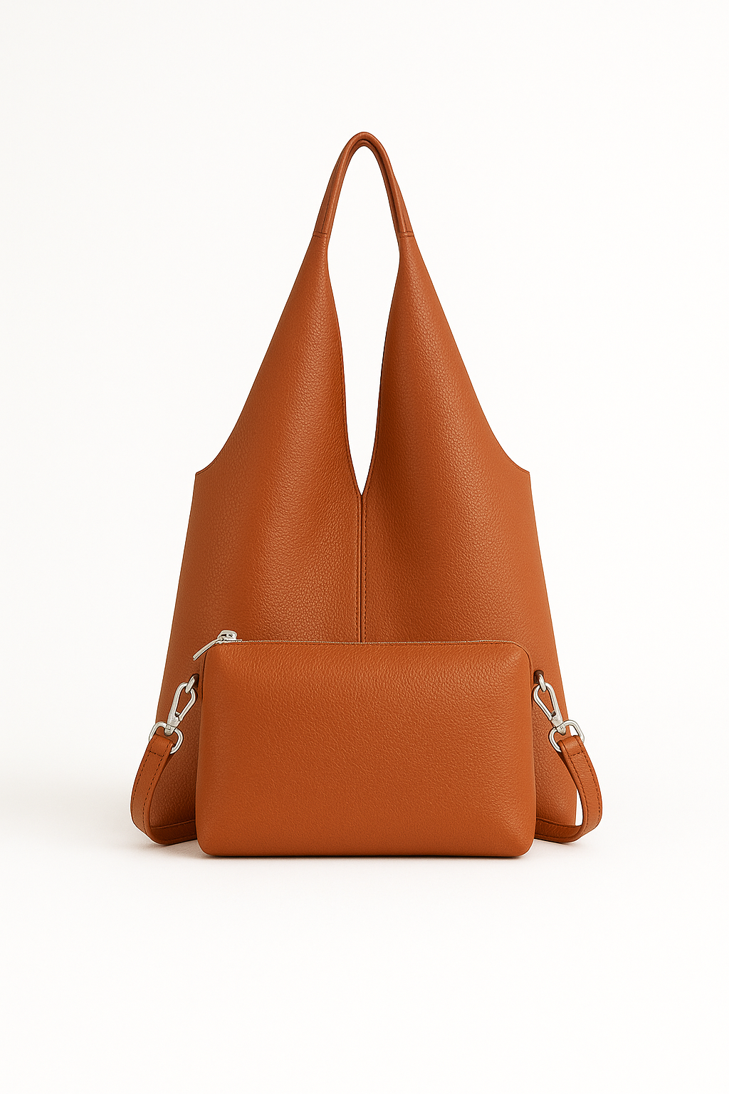 Bolso minimalista en V - Camell