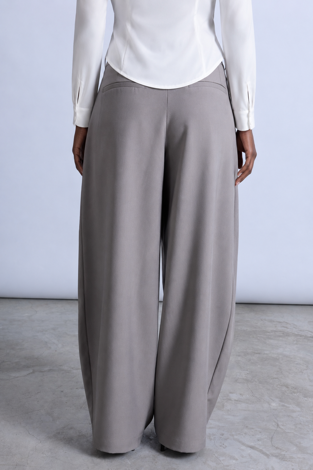 Pantalón Sastrero Pliegues - Gris