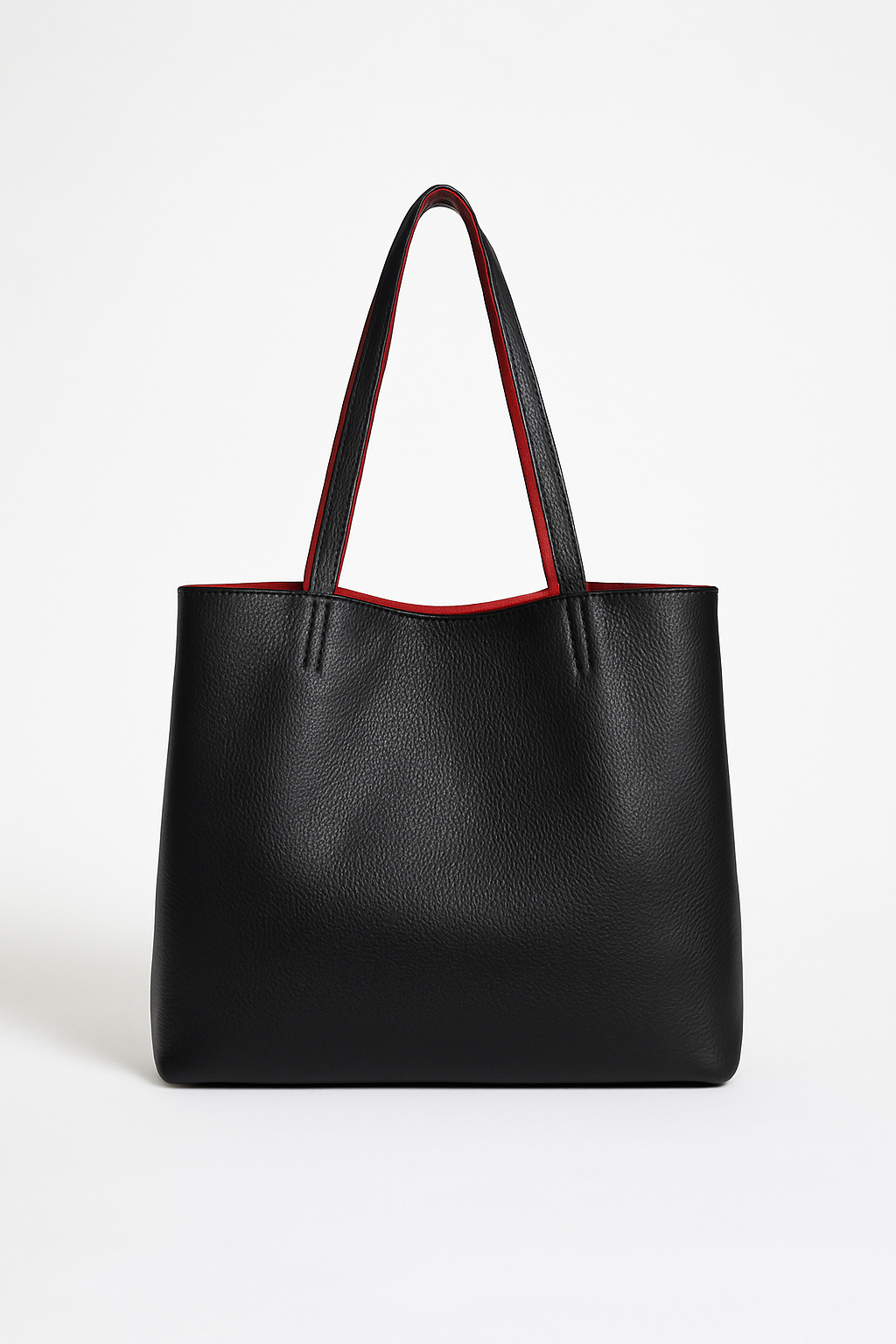 Bolso reversible con neceser - Negro