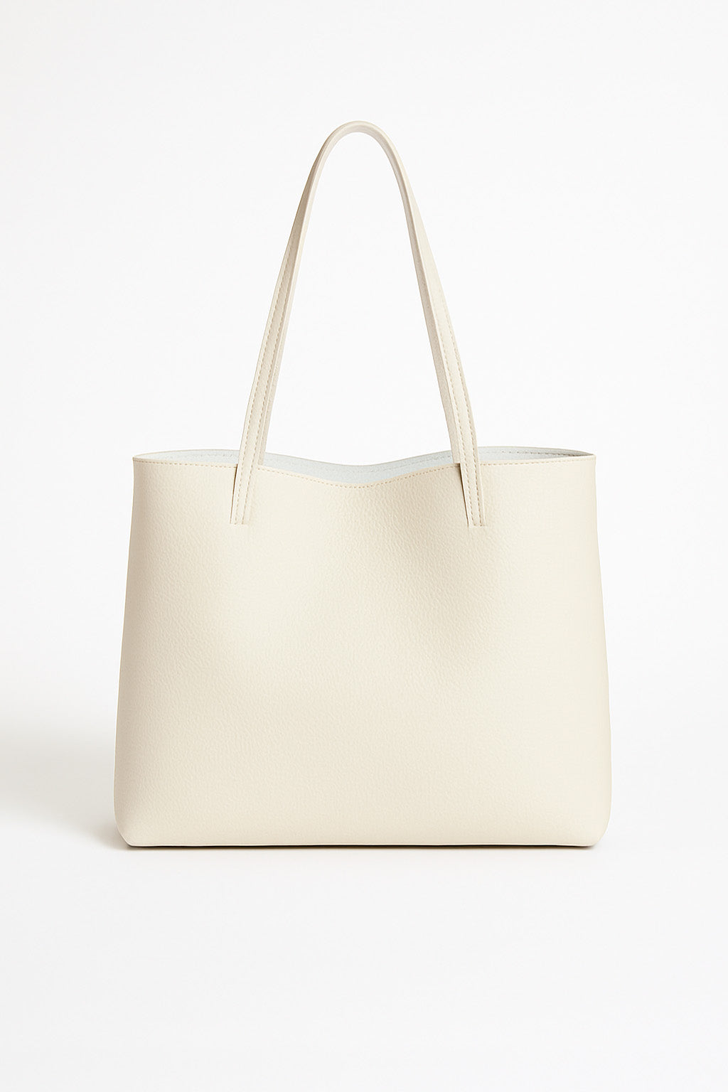 Bolso reversible con neceser - Beige