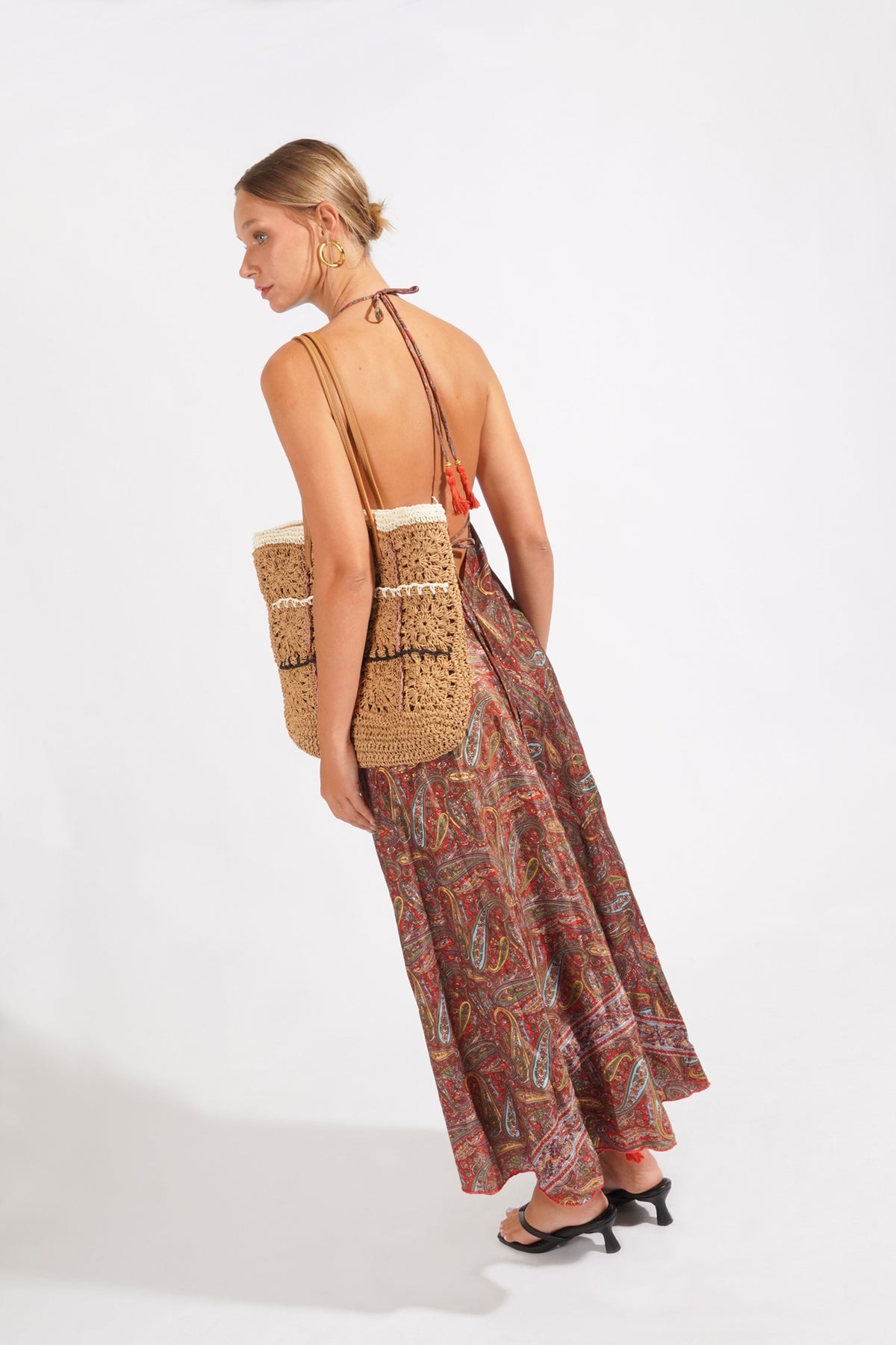Vestido Indú Fluido - Guinda
