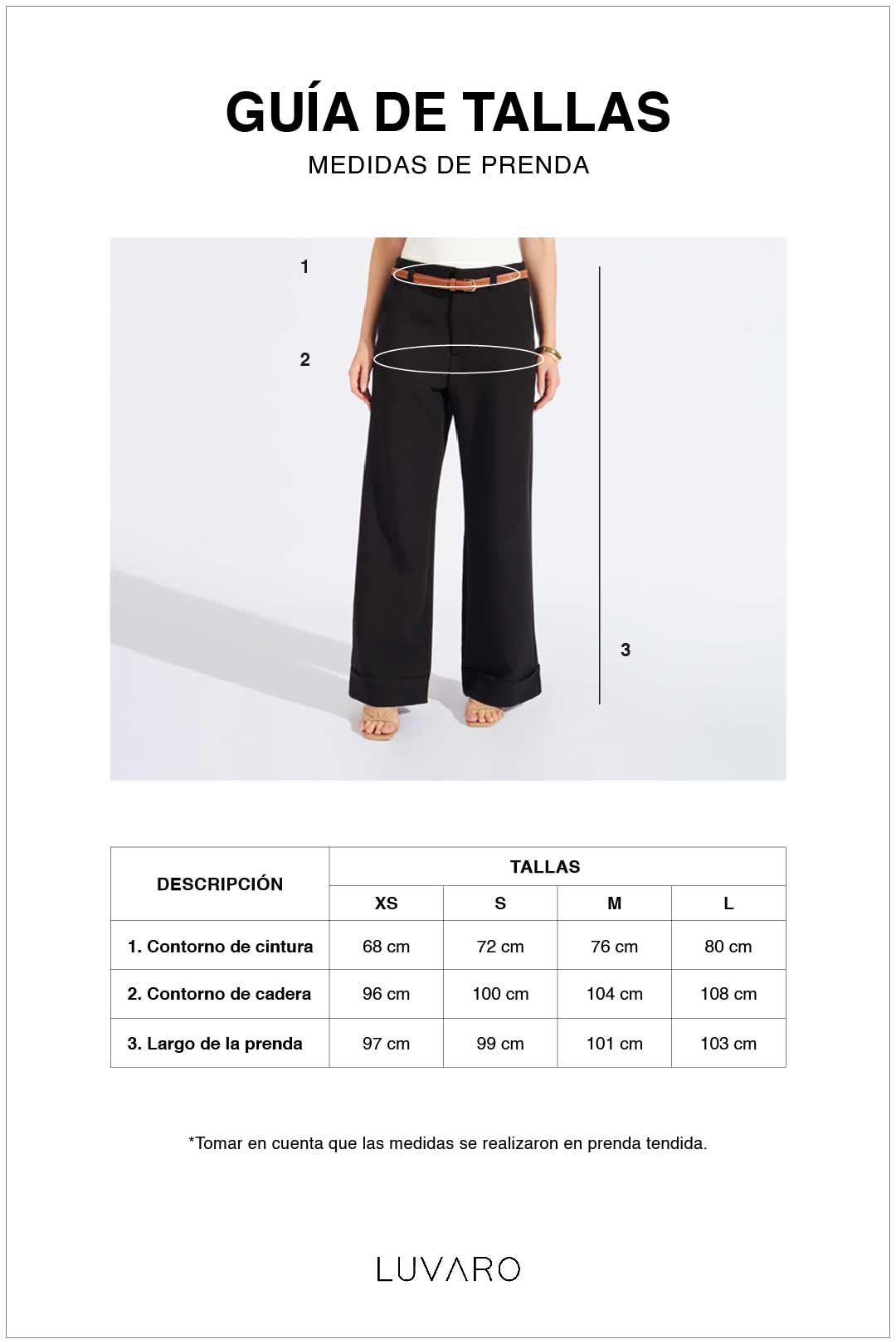 Pantalón Sastre Recto Basta Ancha - Beige