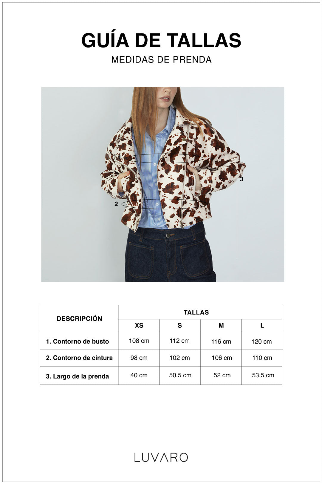 Cazadora Leather Cow - Print vaca