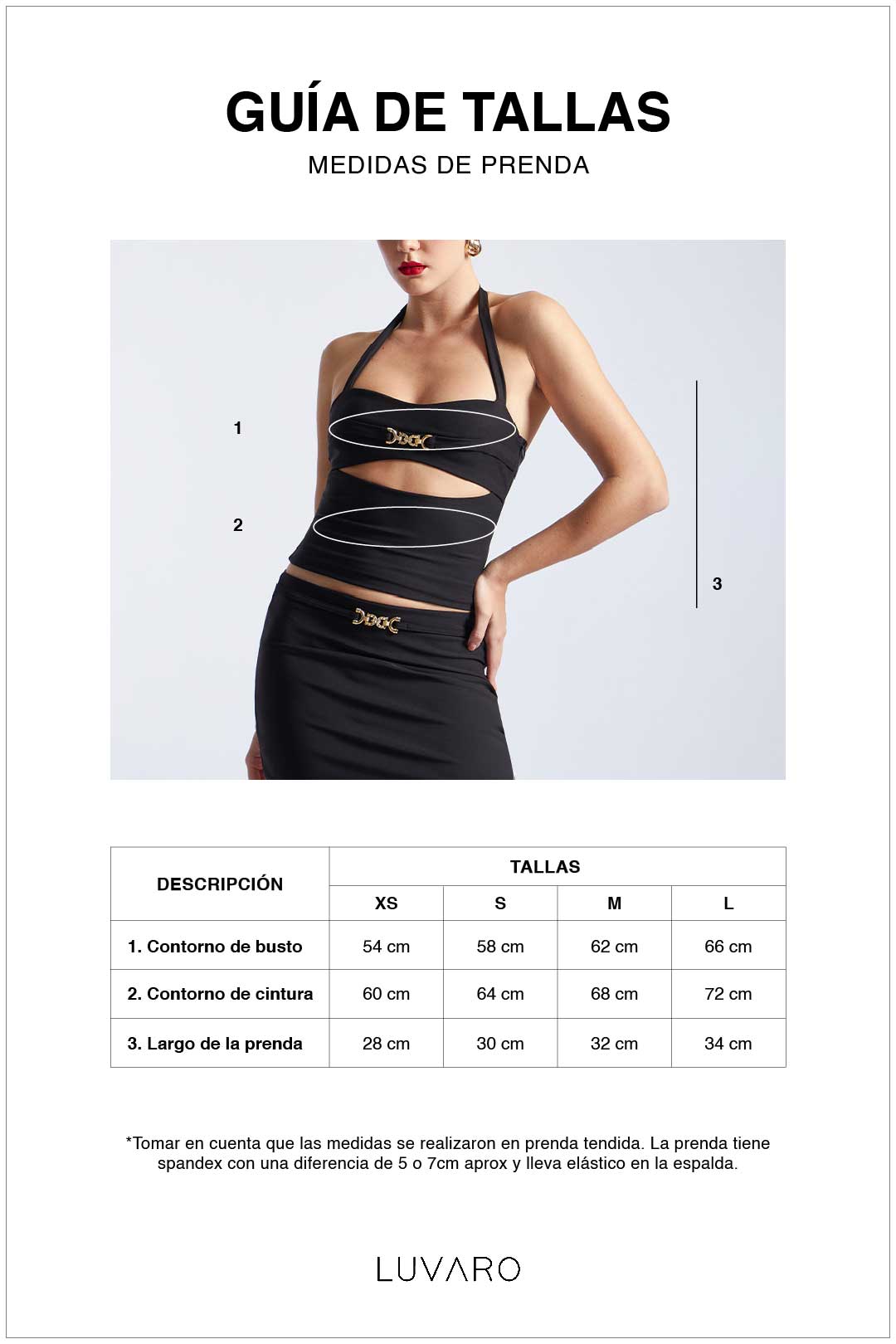Top Cut Out con Broche - Negro
