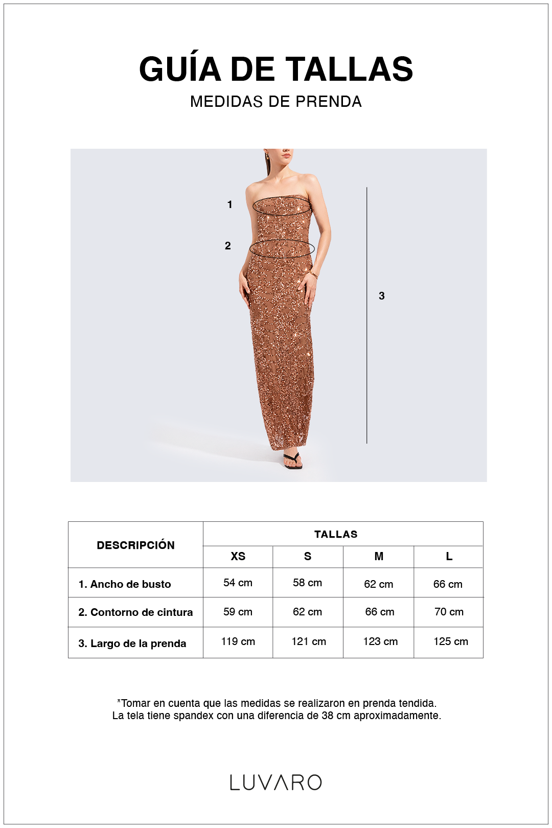 Vestido Strapless Brillo - Plata