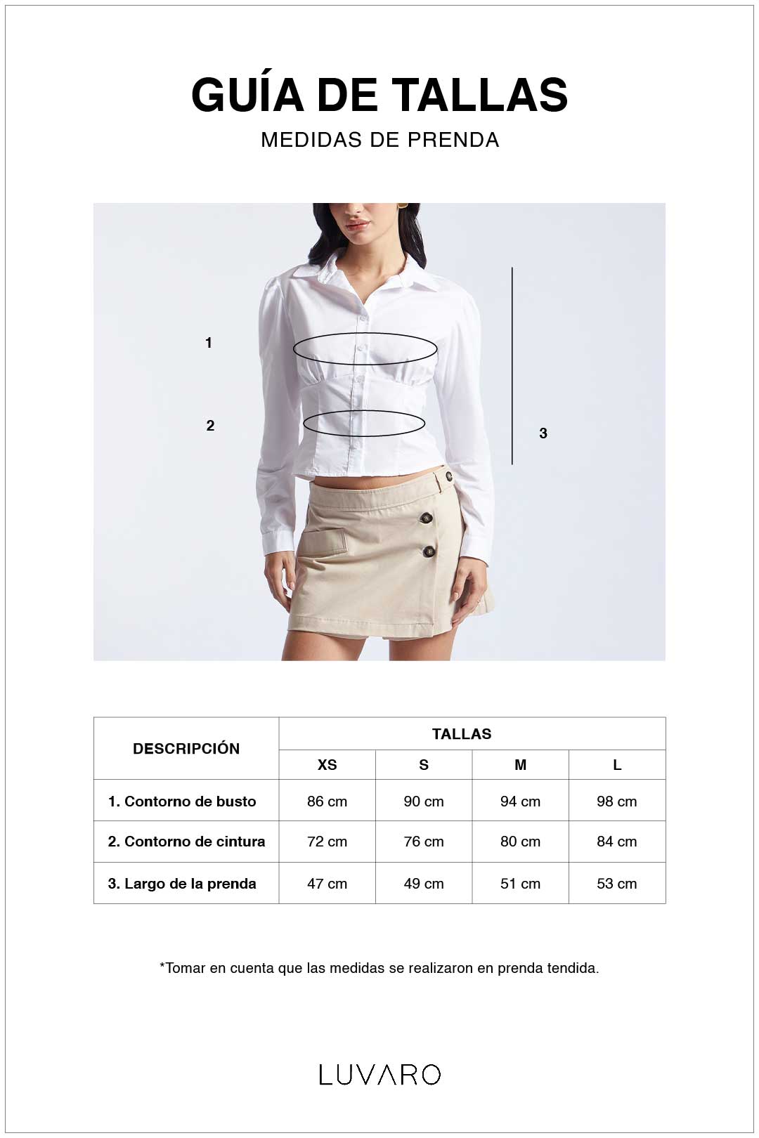 Blusa Manga Larga Corset - Blanco