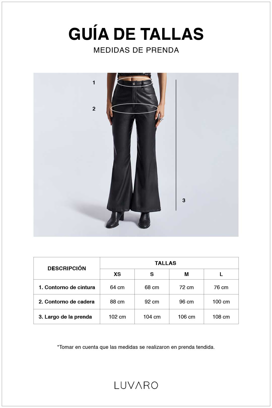 Pantalón High Waist Cuerina - Negro