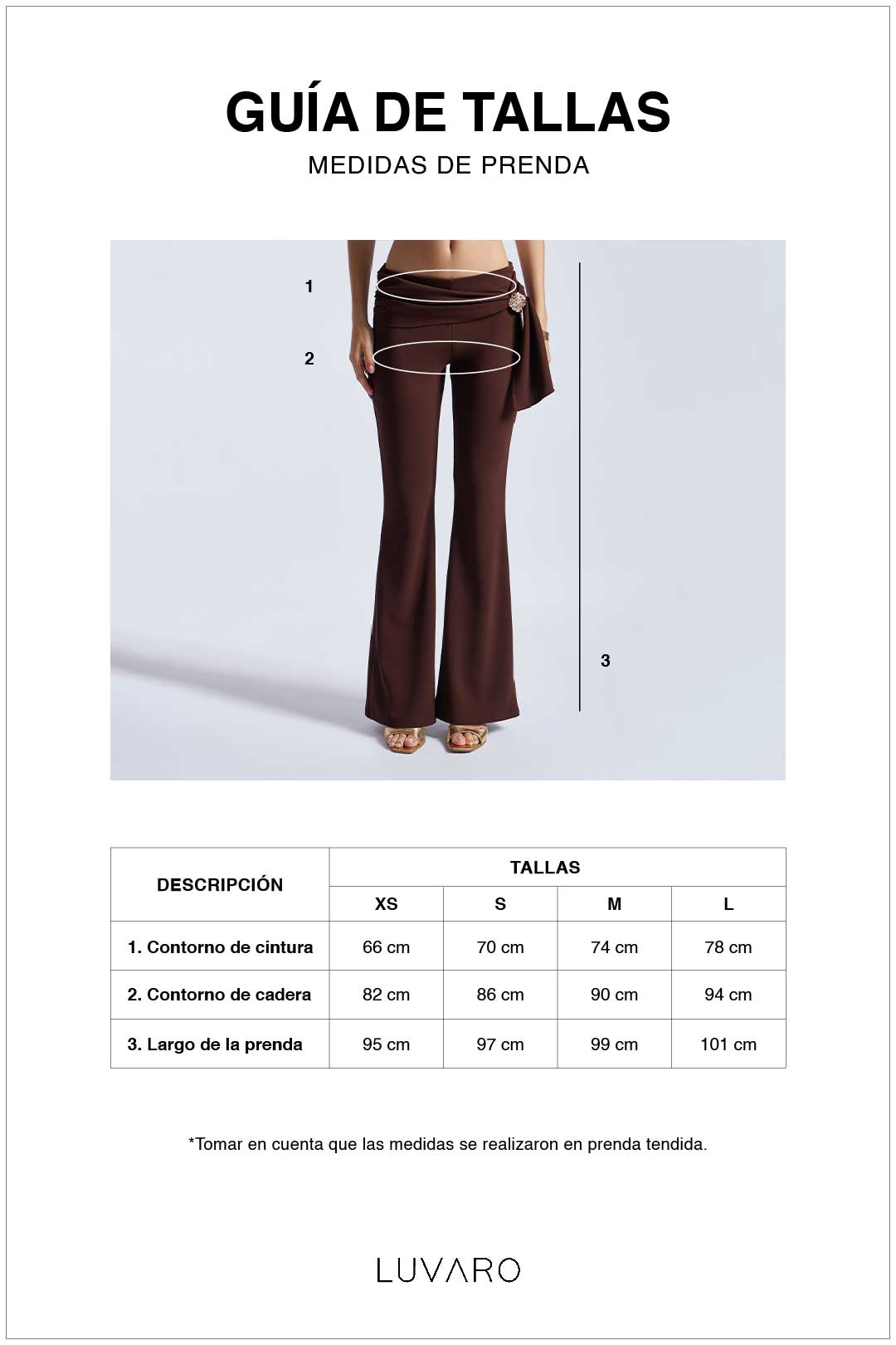 Pantalón Flare con Broche - Negro