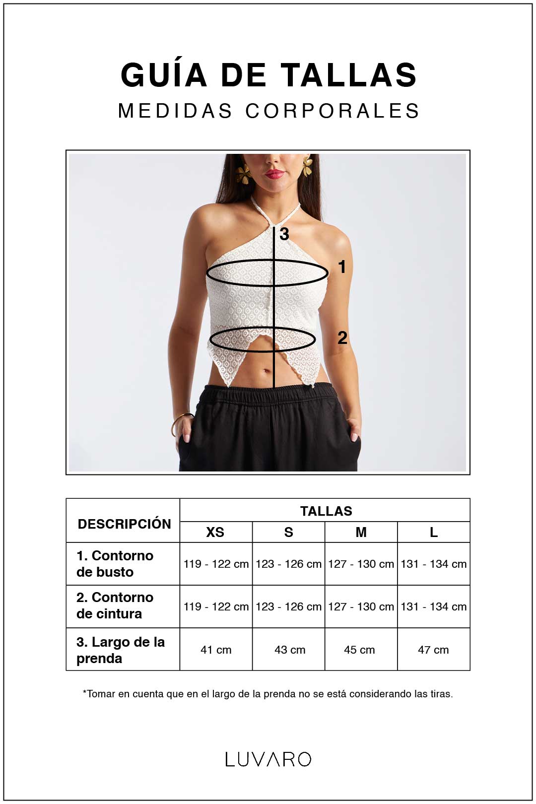 Top Encaje Abertura - Negro