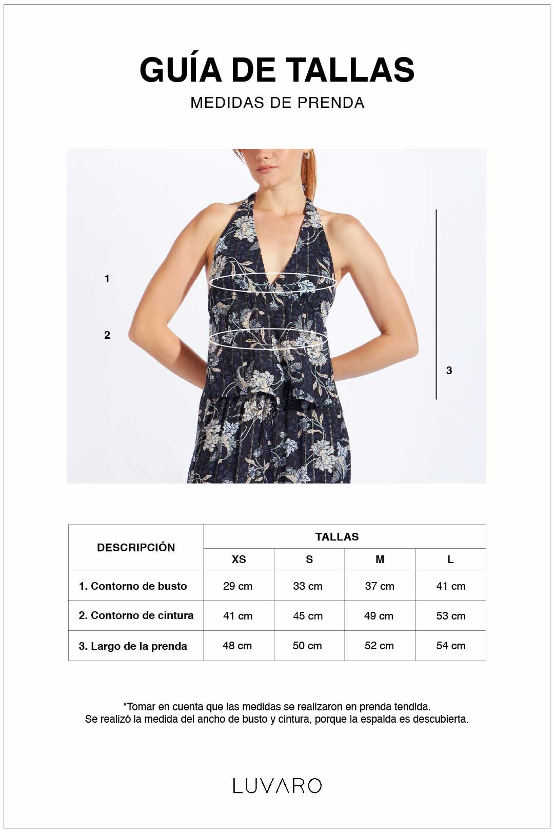 Top Halter Gasa Estampado - Azul
