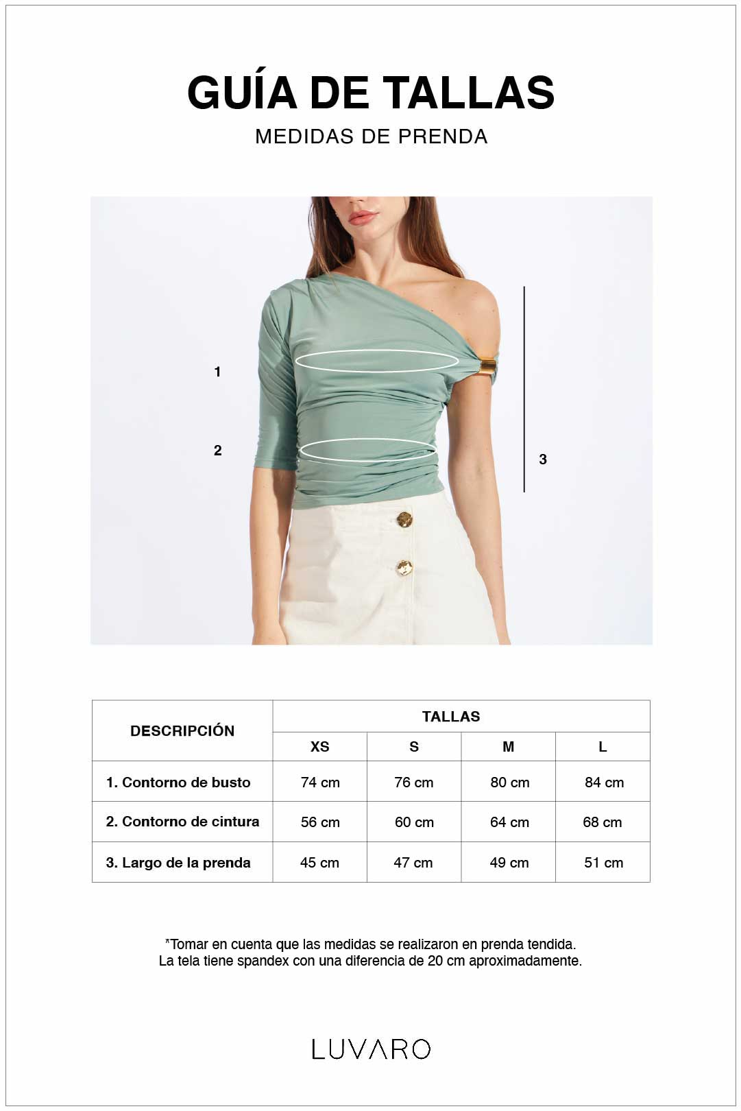 Top One Shoulder con Adorno - Acero