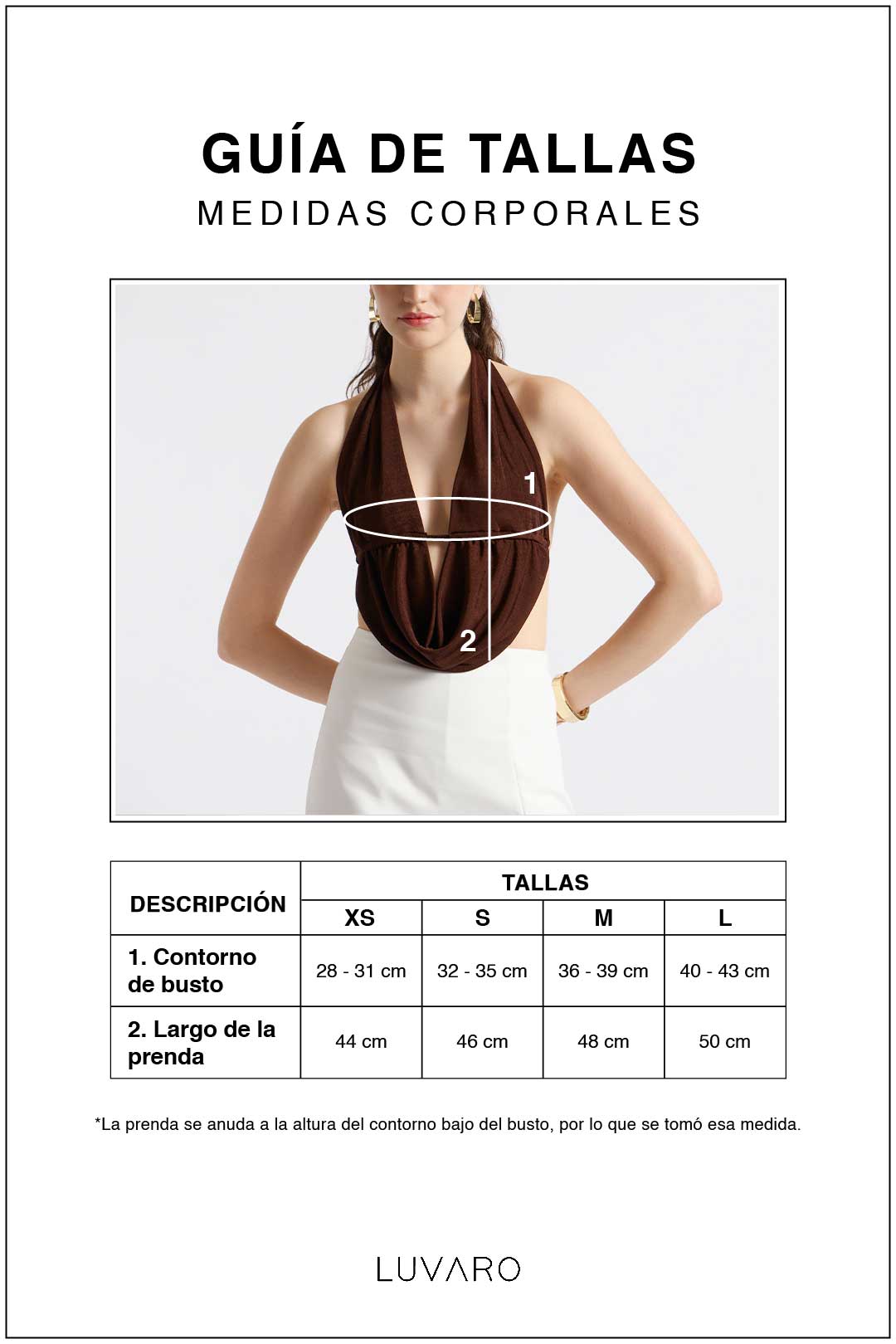 Top Recogido Lazo - Perla