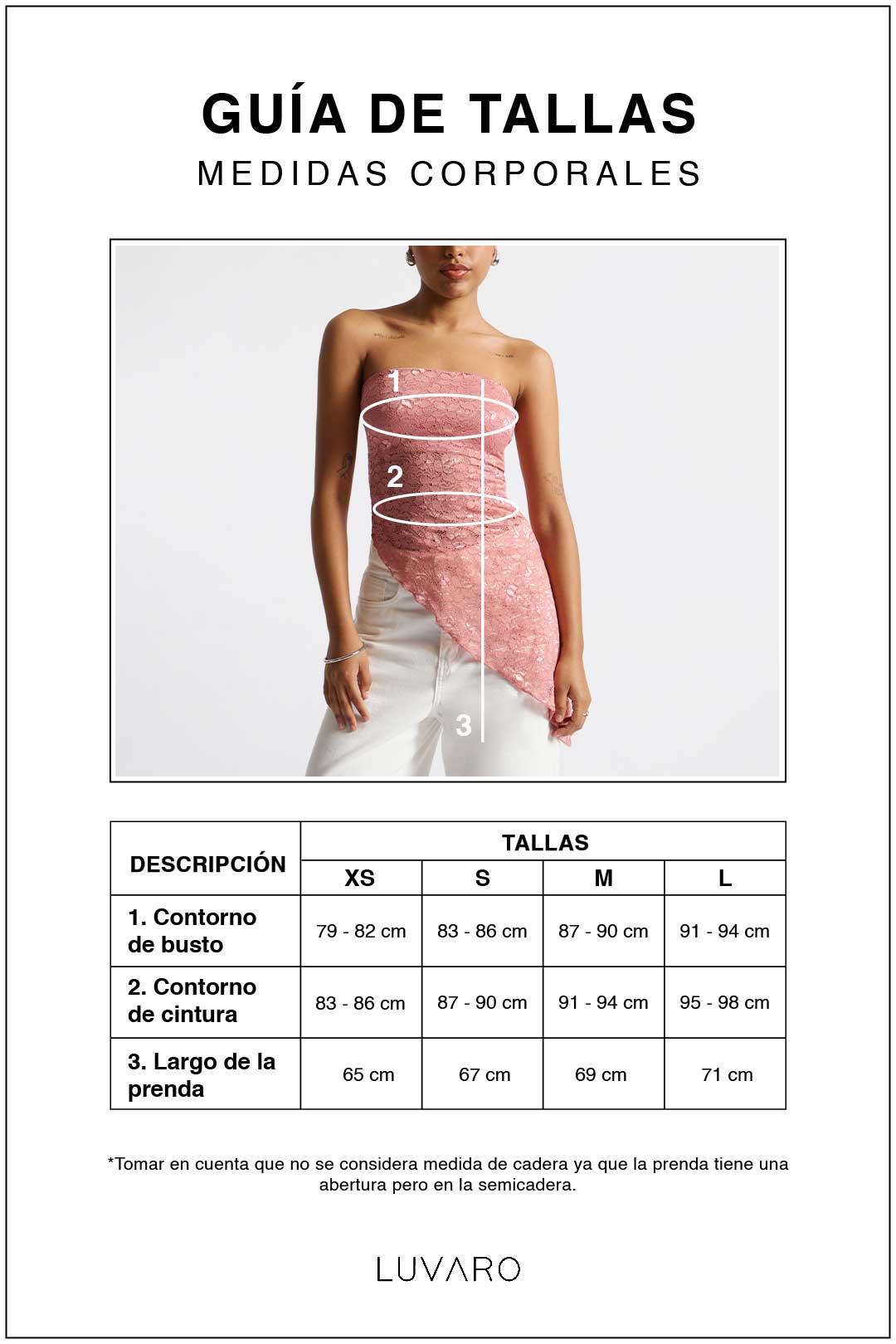 Top Strapless Encaje - Perla