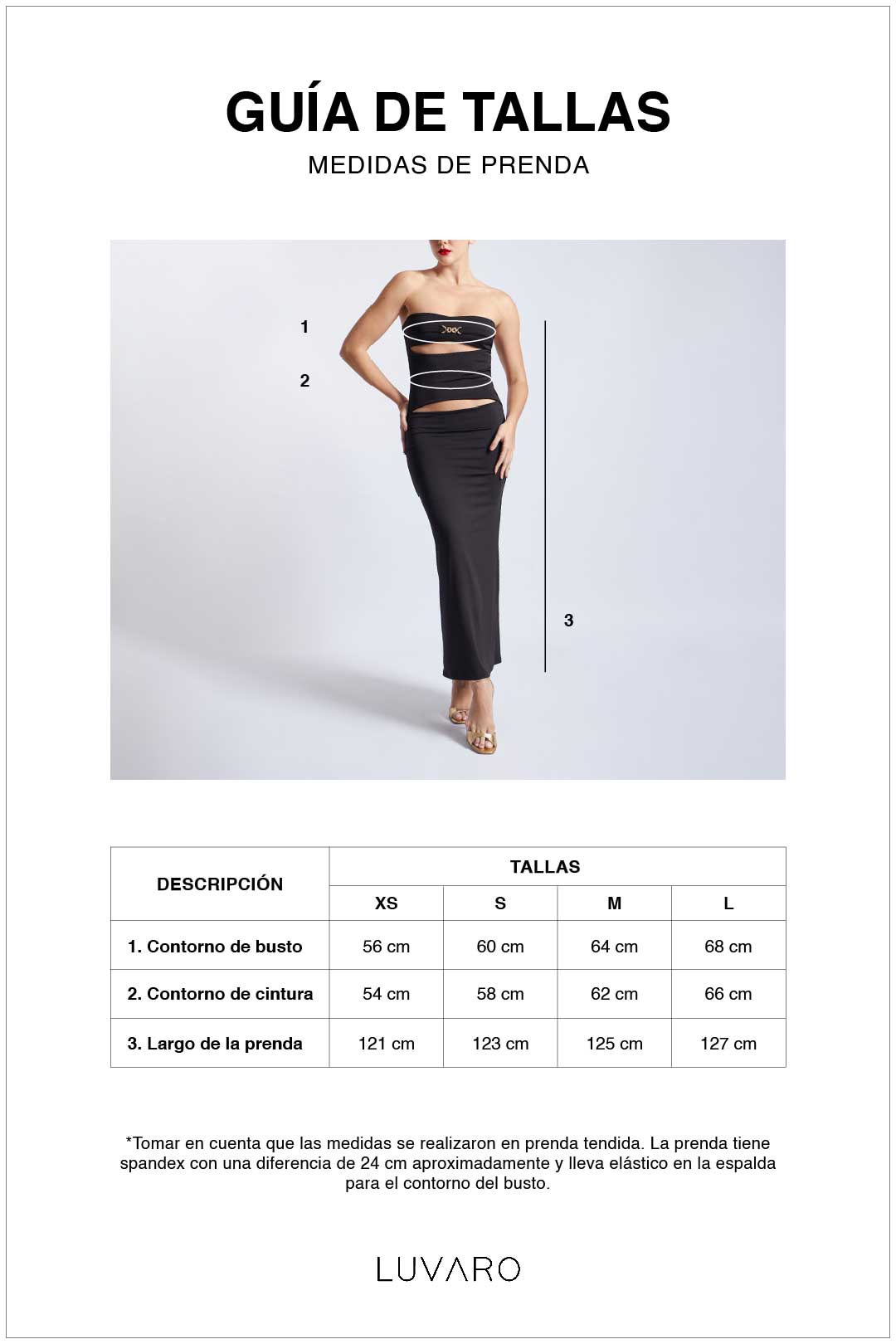 Vestido Strapless Cut Out Broche - Negro