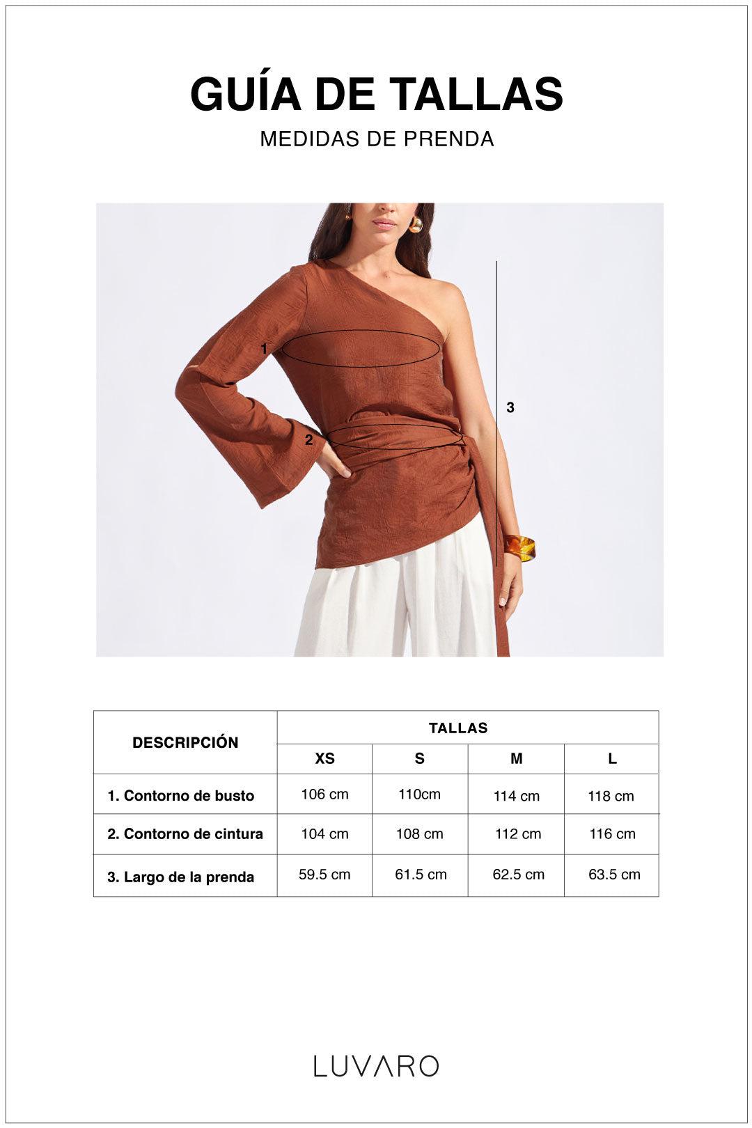 Blusa Asimétrica con Cinturón - Chocolate