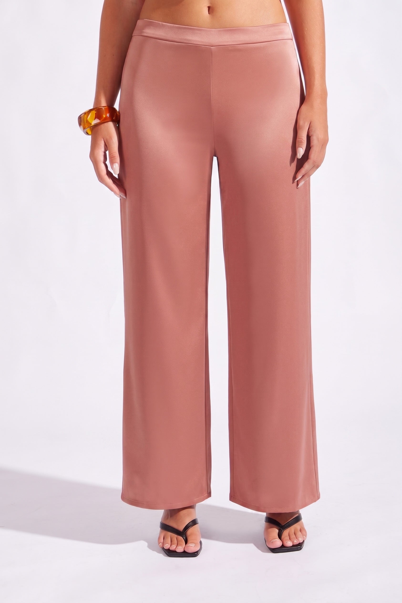 Pantalón Olgado Satín - Mocca