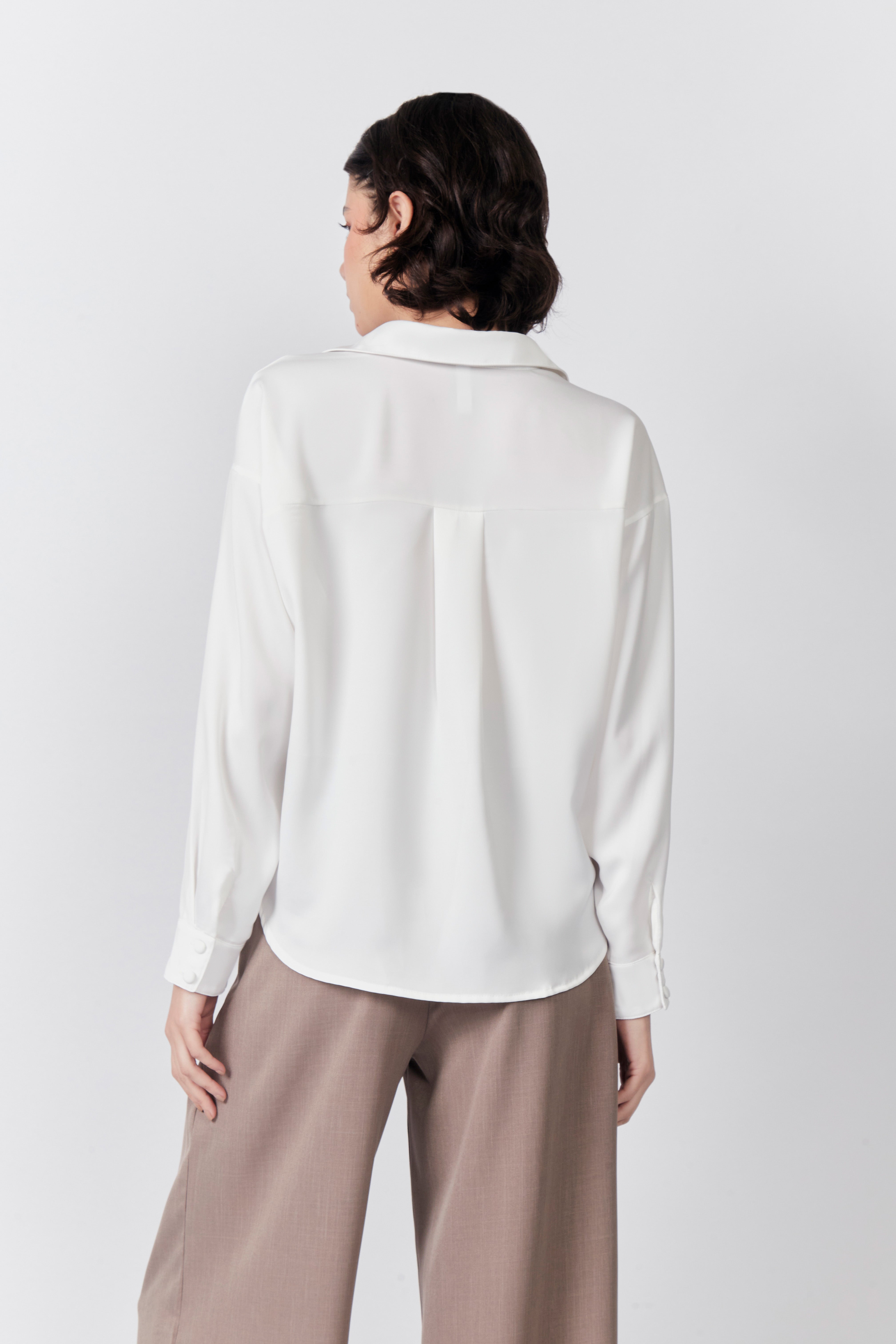 Blusa Detalle Nudo - Perla
